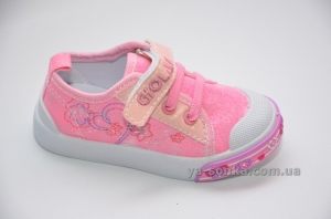 Текстильные кеды-мокасины для девочки