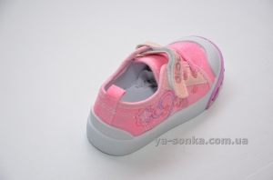 Текстильные кеды-мокасины для девочки