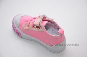 Текстильные кеды-мокасины для девочки