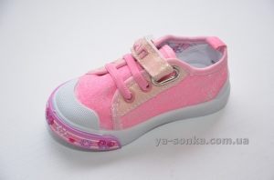 Текстильные кеды-мокасины для девочки