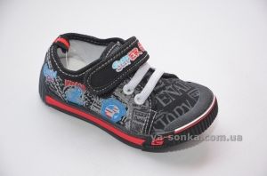 Текстильные кеды-мокасины для мальчика