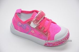 Текстильные кеды-мокасины для девочки
