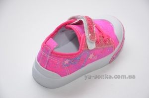 Текстильные кеды-мокасины для девочки