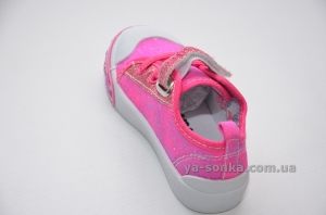 Текстильные кеды-мокасины для девочки