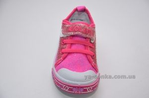 Текстильные кеды-мокасины для девочки