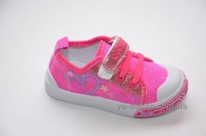 Текстильные кеды-мокасины для девочки