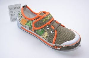 Текстильные кеды-мокасины для мальчика