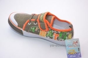 Текстильные кеды-мокасины для мальчика