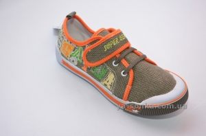 Текстильные кеды-мокасины для мальчика