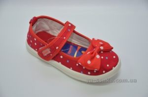 Текстильные мокасины для девочки