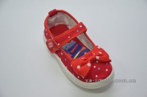 Текстильные мокасины для девочки