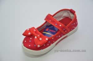 Текстильные мокасины для девочки