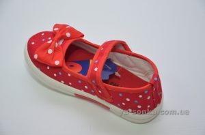 Текстильные мокасины для девочки