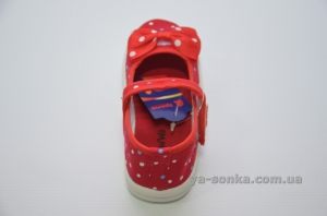 Текстильные мокасины для девочки