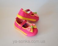 Текстильные мокасины для девочки
