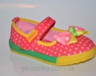 Текстильные мокасины для девочки