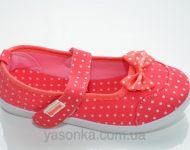 Текстильные мокасины для девочки