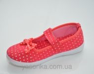 Текстильные мокасины для девочки