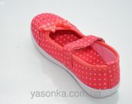 Текстильные мокасины для девочки