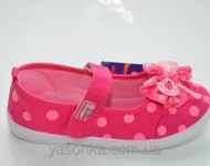 Текстильные мокасины для девочки
