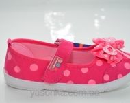 Текстильные мокасины для девочки