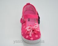 Текстильные мокасины для девочки