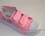 Текстильные кеды-мокасины для девочки