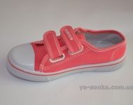 Текстильные кеды-мокасины для девочки