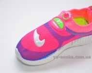 Кроссовки-мокасины сетка для девочки