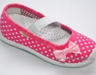 Текстильные мокасины для девочки