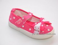 Текстильные мокасины для девочки