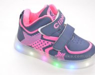 Ботинки- кроссовки для девочек с подсветкой
