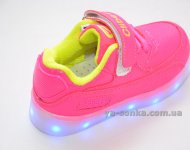 Кроссовки для девочек c LED подсветкой USB зарядкой