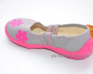 Текстильні мокасини для дівчинки