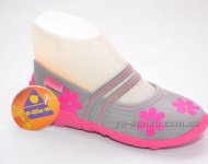 Текстильні мокасини для дівчинки