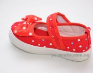 Текстильные мокасины для девочки