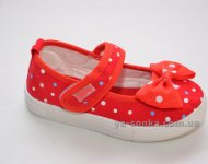 Текстильные мокасины для девочки