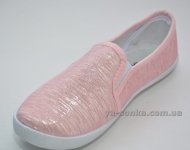 Текстильні мокасини для дівчинки