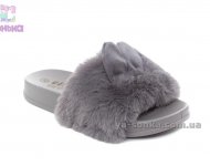 Хутрові шльопанці "Вушка" дівчатам.