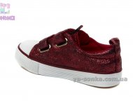 Кеды-мокасины из текстиля  для девочек