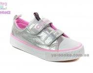 Кеды-мокасины из текстиля  для девочек