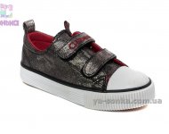 Кеды-мокасины из текстиля  для девочек