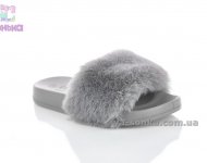 Меховые шлепки для девочек