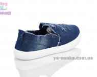 Текстильні мокасини для дівчинки