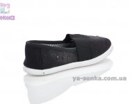 Текстильні мокасини для дівчинки