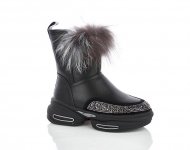 Кожаная зимняя обувь девочкам