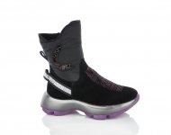 Кожаная зимняя обувь девочкам