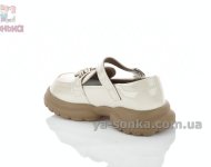 Светлые лоферы для девочки