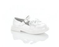 Белые лоферы для девочки