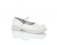 Светлые лоферы для девочки